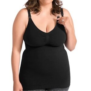 Kindred Bravely Simply Sublime® Maternity &
Nursing Tank Black Size Large